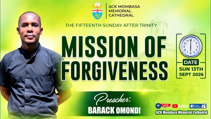 SERVICE SERMON: MISSION OF FORGIVENESS